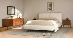 Nera Walnut 6-Drawer Low Double Dresser - Modern Bedroom Storage Solution