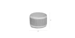 Redondo Light Gray Indoor/Outdoor Pouf - Stylish and Versatile Decor -Furniture Sales 2024 image102533