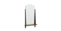 Luras Walnut Wall Mirror - Elegant Wooden Decor for Your Home