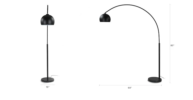 Crescent Black Floor Lamp – Modern Lighting for Home Decor 9 Crescent Black Floor Lamp – Modern Lighting for Home Decor - Image 9