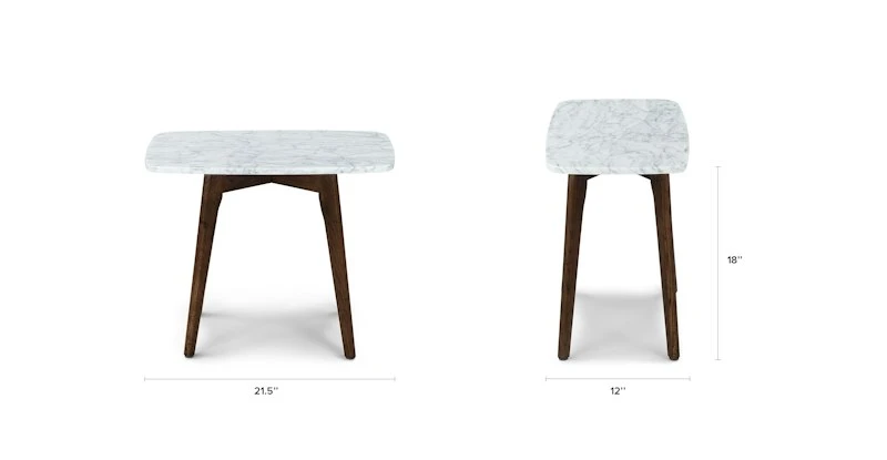 Vena Walnut Rectangular Side Table - Modern Wooden End Table for Living Room 8 Vena Walnut Rectangular Side Table - Modern Wooden End Table for Living Room - Image 8