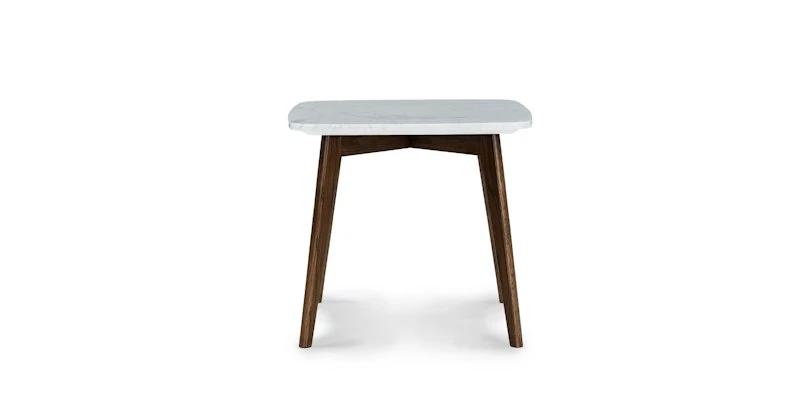 Vena Walnut Square Side Table - Modern Wooden Accent Table for Living Room 3 Vena Walnut Square Side Table - Modern Wooden Accent Table for Living Room - Image 3