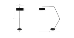 Heron Black Floor Lamp - Modern LED Lighting for Home Decor -Furniture Sales 2024 image43886