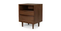 Lenia Walnut 2-Drawer Nightstand - Modern Bedroom Storage Solution 16 Lenia Walnut 2-Drawer Nightstand - Modern Bedroom Storage Solution -Furniture Sales 2024 image47329