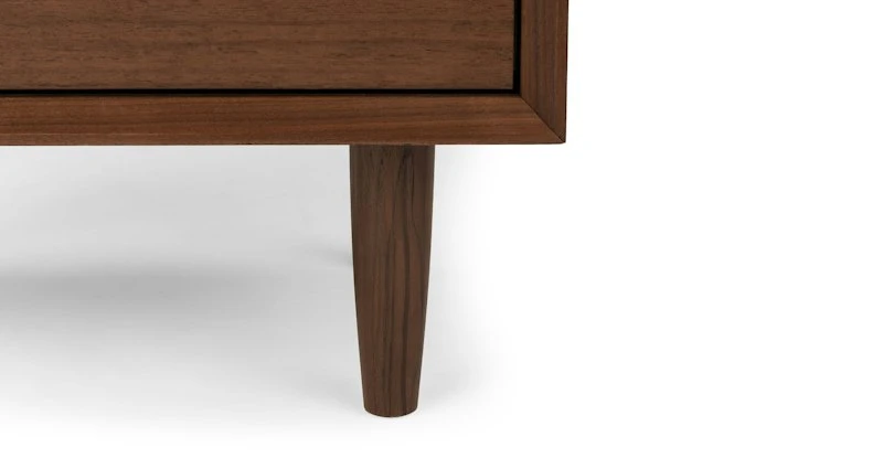 Lenia Walnut 2-Drawer Nightstand - Modern Bedroom Storage Solution 8 Lenia Walnut 2-Drawer Nightstand - Modern Bedroom Storage Solution - Image 8