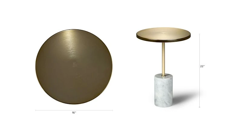 Narro Brass Side Table - Elegant and Durable Table for Any Space 8 Narro Brass Side Table - Elegant and Durable Table for Any Space - Image 8