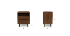 Lenia Walnut 2-Drawer Nightstand - Modern Bedroom Storage Solution 25 Lenia Walnut 2-Drawer Nightstand - Modern Bedroom Storage Solution -Furniture Sales 2024 image51765