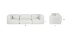 Corvos Whisper Gray Modular Sofa | Premium Outdoor Sectional Sofa -Furniture Sales 2024 image53092