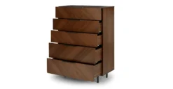 Nera Walnut 5-Drawer Chest - Stylish Bedroom Dresser for Modern Homes -Furniture Sales 2024 image54761