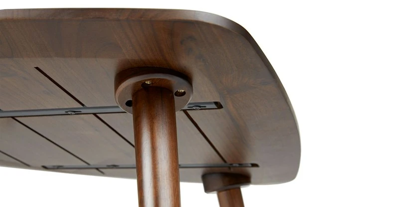 Amoeba Wild Walnut 35" Wide Modern Coffee Table for Living Room 9 Amoeba Wild Walnut 35" Wide Modern Coffee Table for Living Room - Image 9