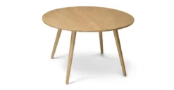 Seno Oak 47" Round Dining Table - Solid Wood Modern Dining Room Table -Furniture Sales 2024 image56726
