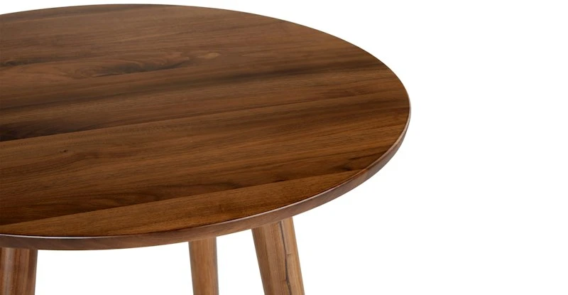 Seno Walnut 31" Round Bar Table - Premium Counter & Bar Table 5 Seno Walnut 31" Round Bar Table - Premium Counter & Bar Table - Image 5