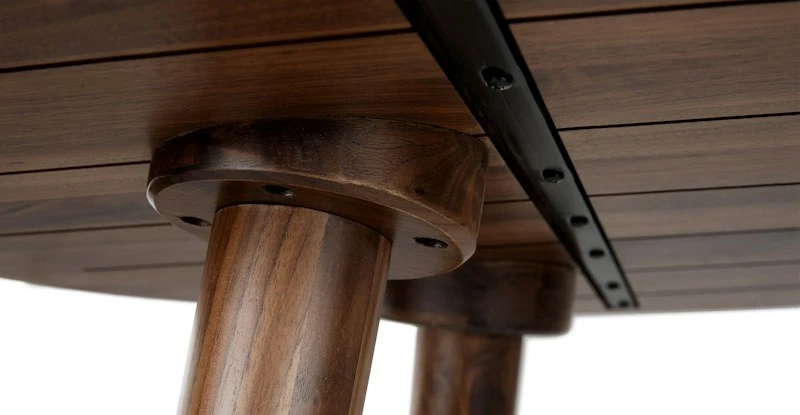 Seno Walnut 31" Round Bar Table - Premium Counter & Bar Table 9 Seno Walnut 31" Round Bar Table - Premium Counter & Bar Table - Image 9