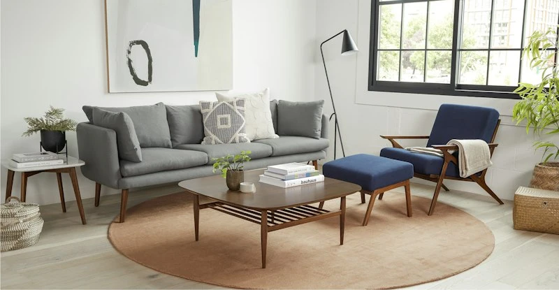 Vena Walnut Square Side Table - Modern Wooden Accent Table for Living Room 1 Vena Walnut Square Side Table - Modern Wooden Accent Table for Living Room