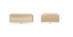 Lenia White Oak Floating Nightstand - Modern Bedroom Storage Solution -Furniture Sales 2024 image61906