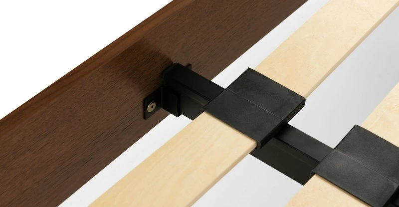 Lenia Walnut Queen Bed - Elegant Solid Wood Bed Frame for Modern Bedrooms 11 Lenia Walnut Queen Bed - Elegant Solid Wood Bed Frame for Modern Bedrooms - Image 11