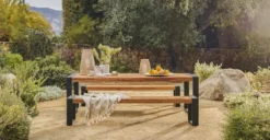 Lubek Tuscan Brown Outdoor Dining Set - Stylish & Durable Outdoor Furniture