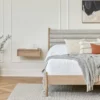 Lenia Rain Cloud Gray Oak Queen Bed - Modern Bedroom Furniture