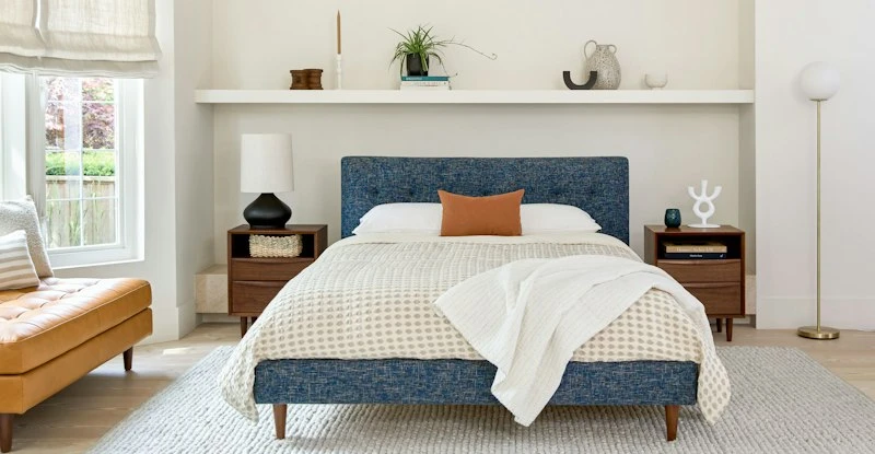 Lenia Walnut 2-Drawer Nightstand - Modern Bedroom Storage Solution 3 Lenia Walnut 2-Drawer Nightstand - Modern Bedroom Storage Solution - Image 3