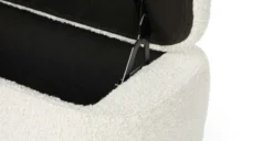 Maribo Ivory Bouclé 48" Storage Ottoman - Elegant Sofa Footrest with Hidden Compartment -Furniture Sales 2024 image71202