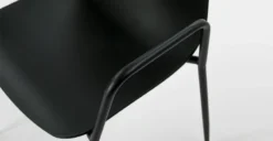 Svelti Pure Black Stackable Dining Armchair - Modern Outdoor Seating -Furniture Sales 2024 image71692