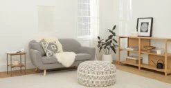 Lanna Ivory Sheepskin Throw 2 x 6 - Luxurious Accent Decor for Any Room