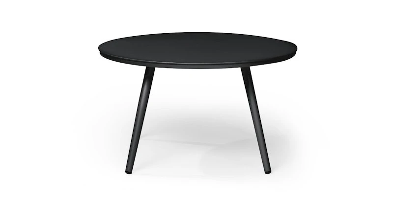 Halden Dark Charcoal 28" Round Outdoor Side Table - Durable & Stylish 2 Halden Dark Charcoal 28" Round Outdoor Side Table - Durable & Stylish - Image 2