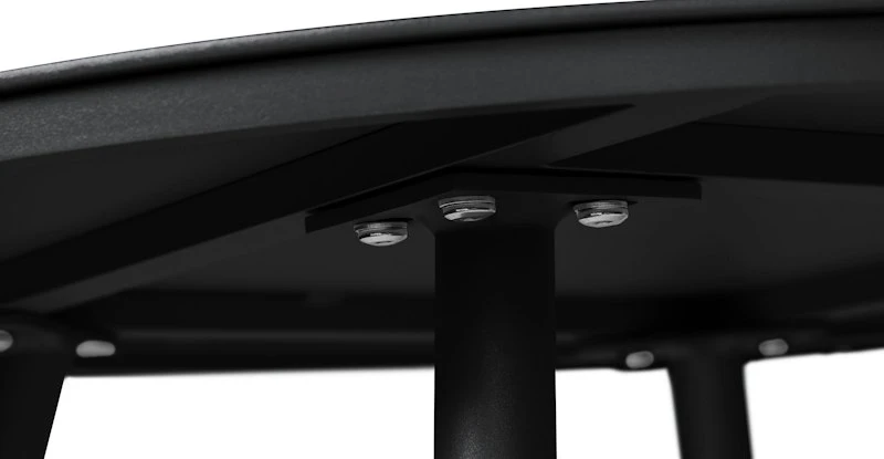 Halden Dark Charcoal 28" Round Outdoor Side Table - Durable & Stylish 5 Halden Dark Charcoal 28" Round Outdoor Side Table - Durable & Stylish - Image 5