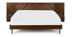 Nera Walnut King Bed with Nightstands - Modern Bedroom Furniture -Furniture Sales 2024 image72835