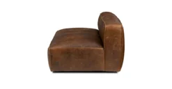 Cigar Rawhide Brown Loveseat - Comfortable Sofa for Modern Living Room -Furniture Sales 2024 image72911