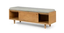 Nederin Rain Cloud Gray Oak Bench - Elegant Bedroom Seating -Furniture Sales 2024 image73512
