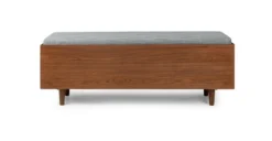 Nederin Pebble Gray Walnut Bench - Stylish & Durable Outdoor Seating -Furniture Sales 2024 image74577