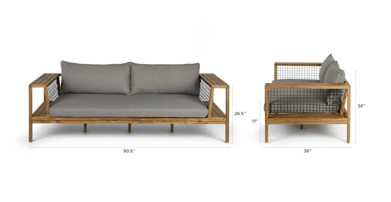 Callais Taupe Gray Sofa - Premium Outdoor Furniture for Modern Living 11 Callais Taupe Gray Sofa - Premium Outdoor Furniture for Modern Living - Image 11