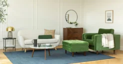 Sven Grass Green Lounge Chair - Modern Comfort for Indoor & Outdoor Use