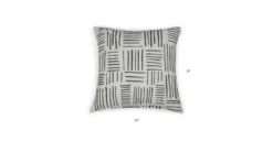 Rooth Jacquard Gray Outdoor Pillow – Elegant and Durable Home Decor -Furniture Sales 2024 image76173