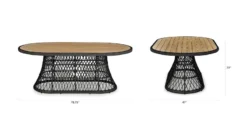 Calliope Black Oval Dining Table - Stylish Outdoor Furniture for Elegant Dining -Furniture Sales 2024 image78500