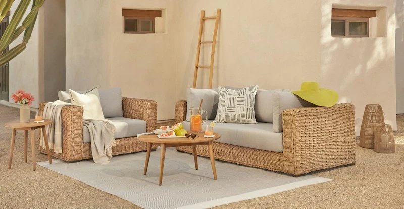 Elevate Your Home: 3 Must-Have Pieces for Modern Living in 2025 2 Rooth Jacquard Gray Outdoor Pillow