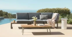 Kezia Whale Gray Corner Module – Durable Outdoor Modular Sofa for Stylish Comfort