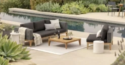 Urba Slate Gray Outdoor Sofa - Stylish & Durable Furniture for Your Patio