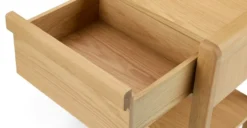 Dalsa Natural Oak Nightstand - Modern Bedroom Side Table with Storage -Furniture Sales 2024 image79138