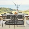 Calliope Black Oval Dining Table - Stylish Outdoor Furniture for Elegant Dining