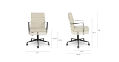Gerven Cobblestone Ivory Office Chair - Ergonomic Comfort for Modern Workspaces -Furniture Sales 2024 image79764
