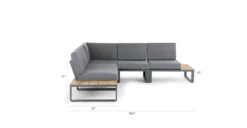 Kezia Whale Gray Corner Modular Sectional - Premium Outdoor Sectional Sofa -Furniture Sales 2024 image80083