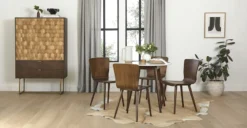 Stylish Sede Walnut Dining Chair - Modern Comfort for Your Dining Room