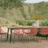 Latta Slate Gray Dining Table For 8 - Durable Outdoor Dining Furniture