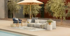 Corvos Whisper Gray Modular Sofa | Premium Outdoor Sectional Sofa