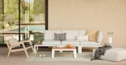 Kezia Lily White Modular Sofa - Premium Outdoor Modular Sofa Set