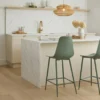 Svelti Aloe Green Counter Stool - Modern Kitchen & Bar Stool with Comfortable Seat
