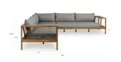 Callais Taupe Gray Sectional Sofa - Premium Outdoor Sectional for Patio and Garden -Furniture Sales 2024 image81105