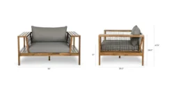 Callais Taupe Gray Sofa Set - Durable Outdoor Furniture for Modern Patios -Furniture Sales 2024 image82753